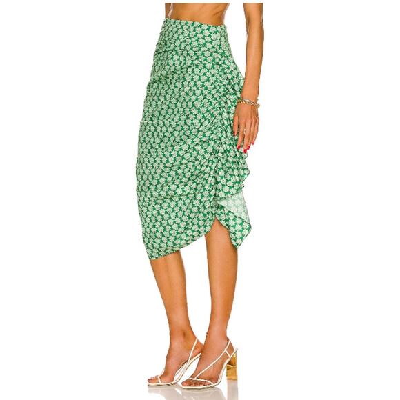 NWT RHODE Felicity Skirt Loves Me Not Emerald Size 2 - Picture 3 of 11
